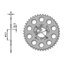 PLATO ARRASTRE DERBI VARIANT STAR,TOP,COPPA,FDS,FDX,SAVANNAH 50CC. 36 D. PLANO