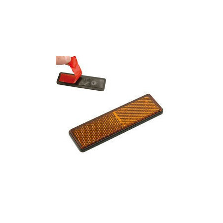 CATADIOPTRICO RECTANGULAR AMBAR ADHESIVO