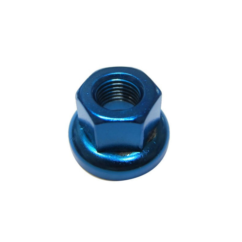 TUERCA EJE TRASERO M-14 AZUL