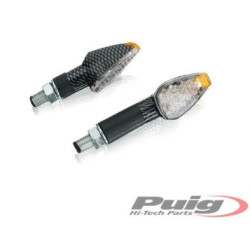 JUEGO PILOTOS INTERMITENTE PEAK CORTO CARBONO LEDS HOMOLOGADO